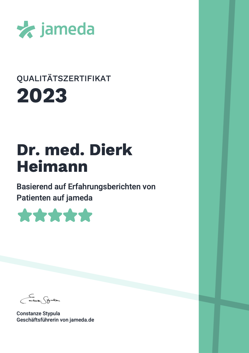 Jameda Zertifikat 2023